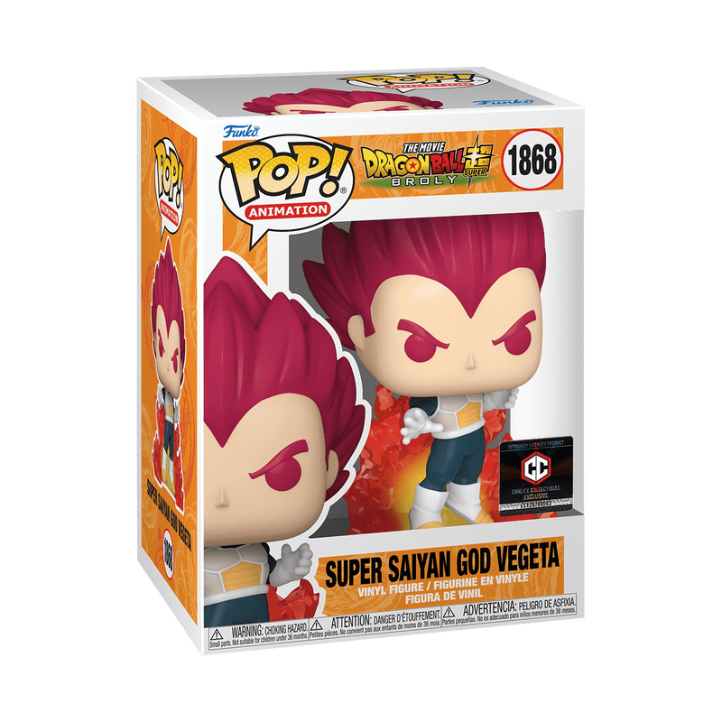 Pop! Super Saiyan God Vegeta with Aura - Anime