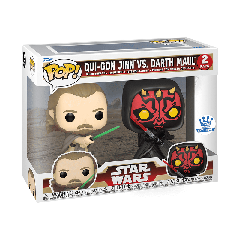 Pop! Qui-Gon Jinn vs. Darth Maul 2-Pack - Series/Peliculas