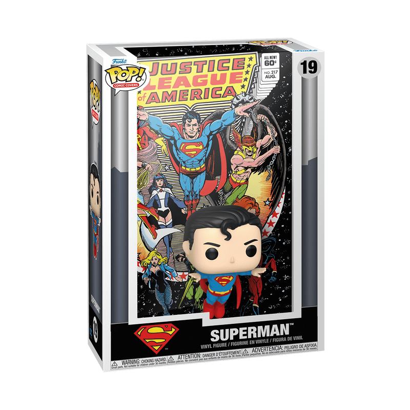 Pop! Comic Poster Justice League of America #217 (Superman) - Superheroes