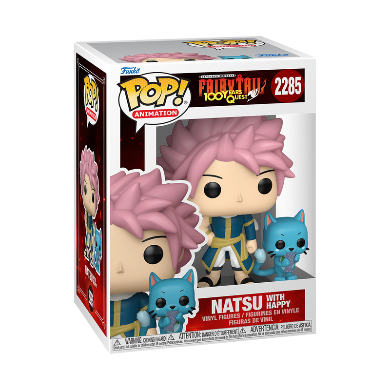 Pop! & Buddy Natsu with Happy - Anime | Pre-Orden