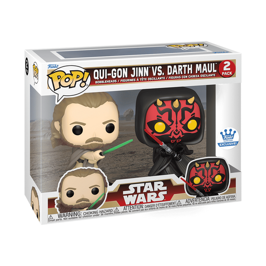 Pop! Qui-Gon Jinn vs. Darth Maul 2-Pack - Series/Peliculas