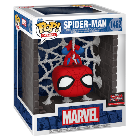 Pop! Deluxe Spider-Man (Hanging from Web) - Superheroes
