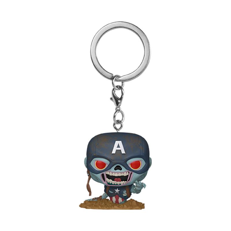 Pop! Keychain Zombie Captain America - Superheroes