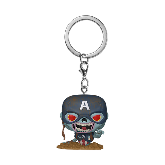 Pop! Keychain Zombie Captain America - Superheroes
