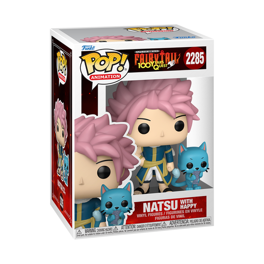 Pop! & Buddy Natsu with Happy - Anime | Pre-Orden